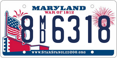 MD license plate 8MD6318