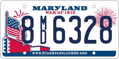 MD license plate 8MD6328