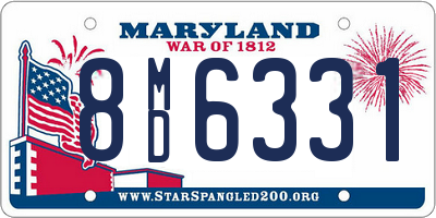 MD license plate 8MD6331