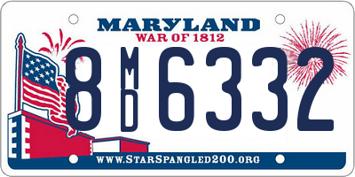 MD license plate 8MD6332