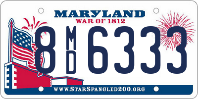 MD license plate 8MD6333