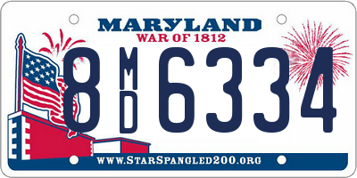 MD license plate 8MD6334
