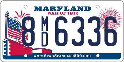 MD license plate 8MD6336