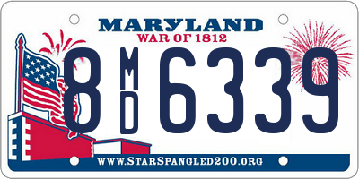 MD license plate 8MD6339