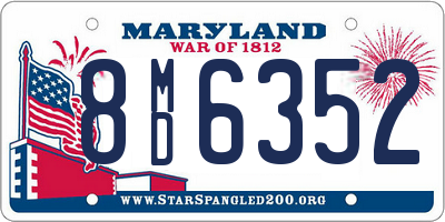 MD license plate 8MD6352