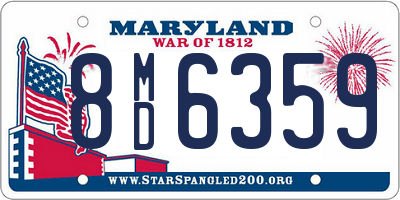 MD license plate 8MD6359