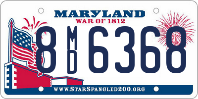 MD license plate 8MD6368