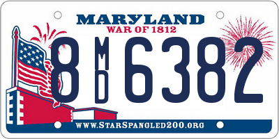 MD license plate 8MD6382