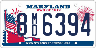 MD license plate 8MD6394