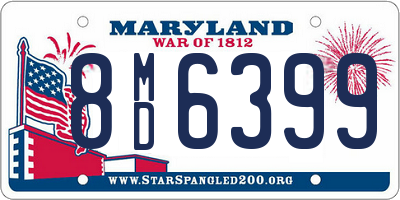 MD license plate 8MD6399