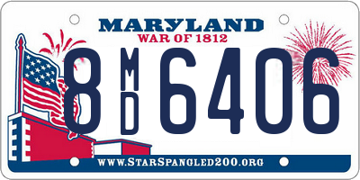 MD license plate 8MD6406