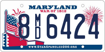 MD license plate 8MD6424