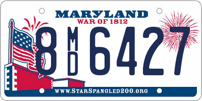 MD license plate 8MD6427