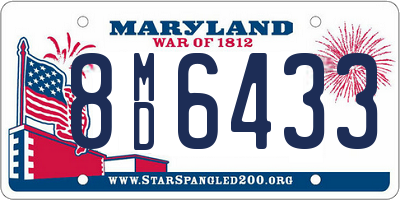 MD license plate 8MD6433