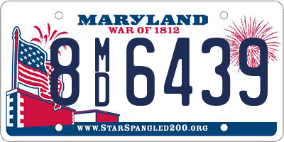 MD license plate 8MD6439
