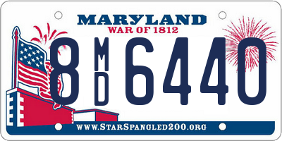 MD license plate 8MD6440