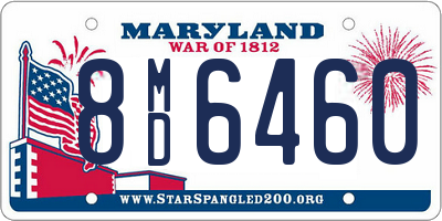 MD license plate 8MD6460