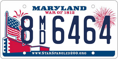 MD license plate 8MD6464