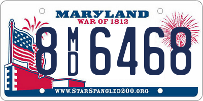 MD license plate 8MD6468