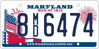 MD license plate 8MD6474