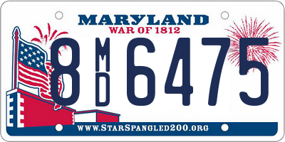 MD license plate 8MD6475