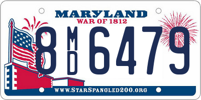 MD license plate 8MD6479