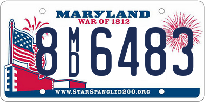 MD license plate 8MD6483