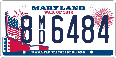 MD license plate 8MD6484