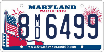 MD license plate 8MD6499