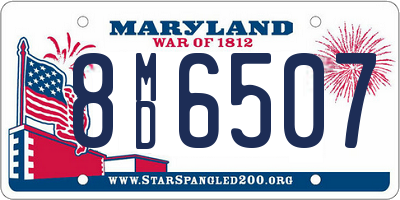 MD license plate 8MD6507