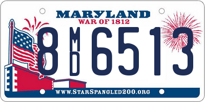 MD license plate 8MD6513