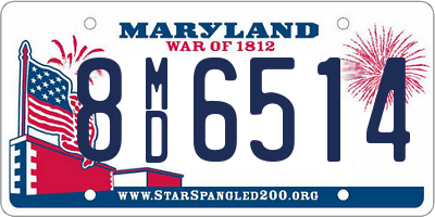 MD license plate 8MD6514