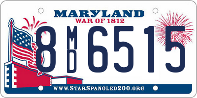 MD license plate 8MD6515