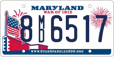 MD license plate 8MD6517