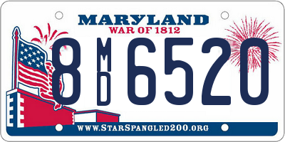 MD license plate 8MD6520