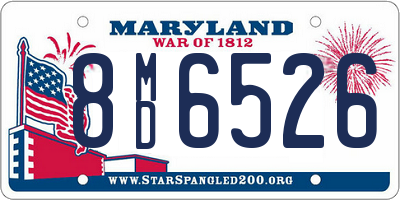 MD license plate 8MD6526