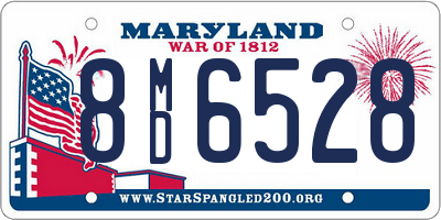 MD license plate 8MD6528