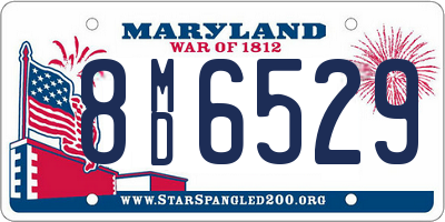 MD license plate 8MD6529