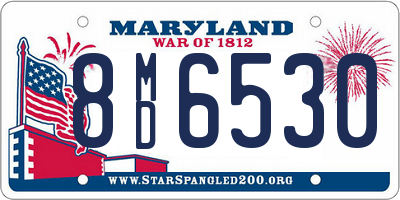 MD license plate 8MD6530