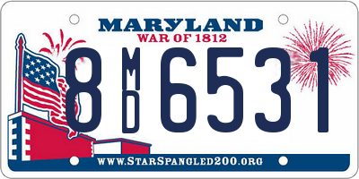 MD license plate 8MD6531