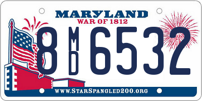 MD license plate 8MD6532