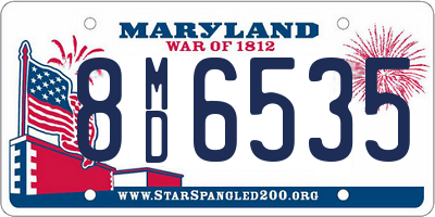 MD license plate 8MD6535