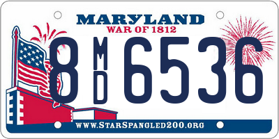 MD license plate 8MD6536