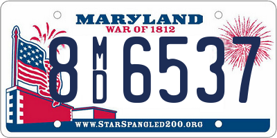 MD license plate 8MD6537