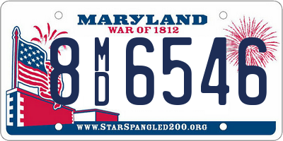 MD license plate 8MD6546