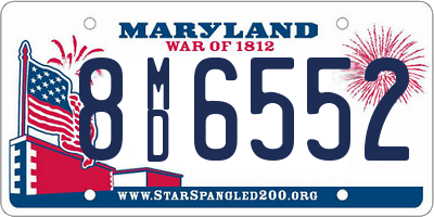 MD license plate 8MD6552