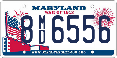 MD license plate 8MD6556