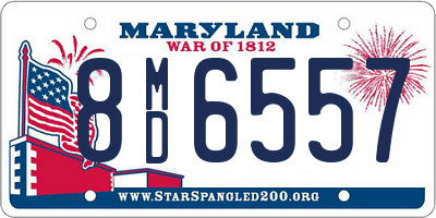 MD license plate 8MD6557