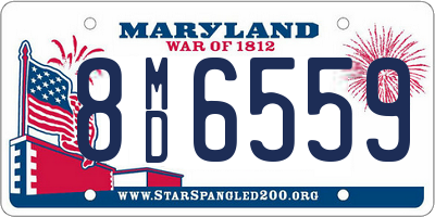 MD license plate 8MD6559