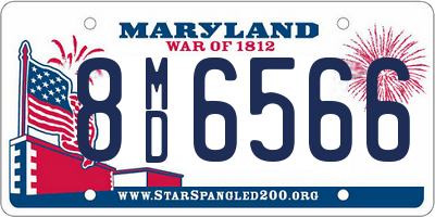 MD license plate 8MD6566